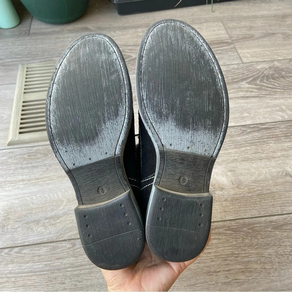 Sketchers Suede Leather Convertible Moto Combat Boots - Picture 11 of 15